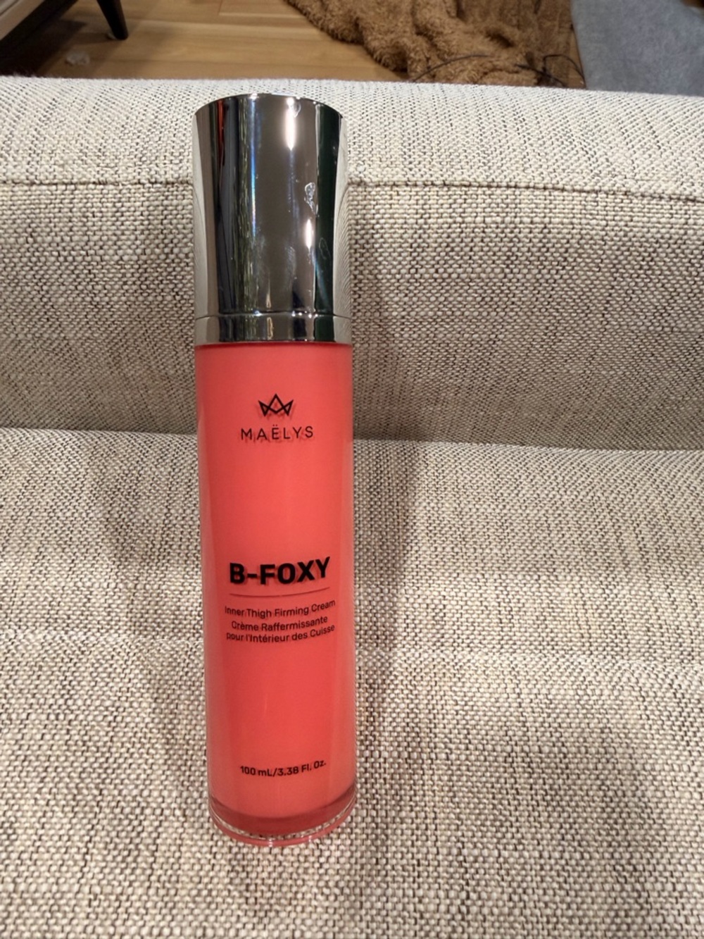 Maelys B-Foxy inner thigh firming cream (3.38 oz).